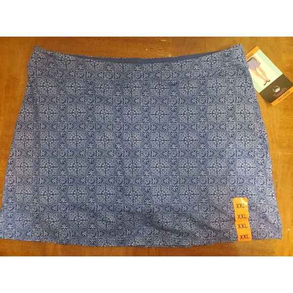 TRANQUILITY by Colorado Clothing Stretch Geometric Blue White Print Skort Sz XXL - Picture 1 of 7